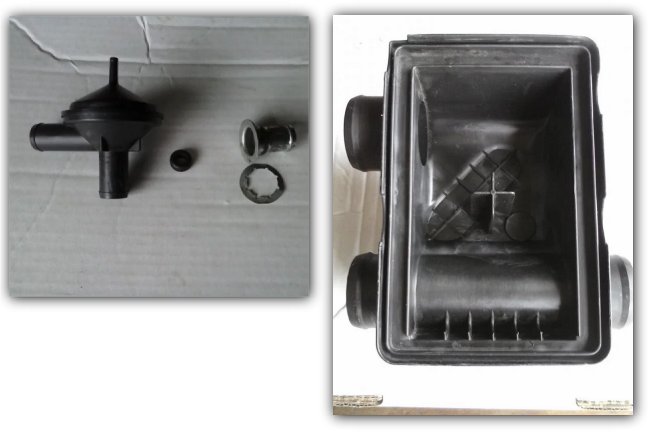 Turbo Dodge Air Cleaner Housing Integrated Blow Off Valve